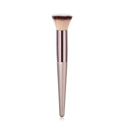 Soft Champagne Makeup Brushes for Women Cosmetic Foundation Powder Blush Eyeshadow Kabuki Blending Make Up Brush Beauty Tools