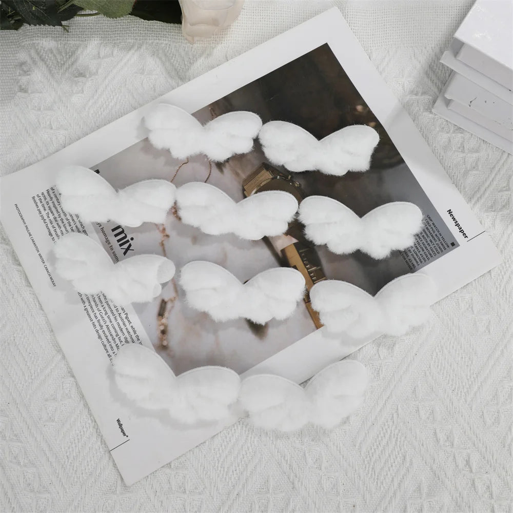 10Pcs Sweet Plush DIY Photocard Holder Handmade Material Korean Idol Photo Card Holder Lace Strips Cute Cartoon Ears Accessories