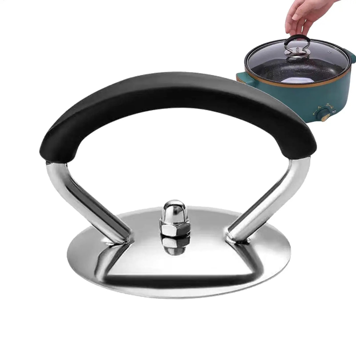 Universal Pot Lid Cover Knob Handle,Stainless Steel Replacement Cookware Pot Lid Handgrip Knob