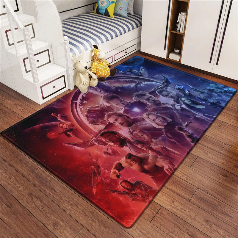 Marvel Series Customizable Carpets for Home Decor - Ideal for Bedrooms Living Rooms Sofas Camping Picnics Children's Rooms