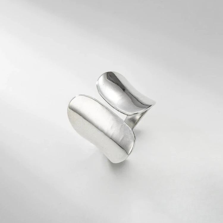 925 Sterling Silver Open Finger Rings For Women Fashion Multilayers Lines Geometric Charm Rings Handmade Exquisite Party Jewelry