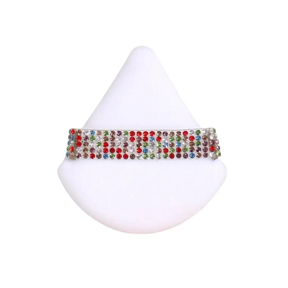 Diamond Triangle Powder Puff Face Makeup Tool Sponge Velvet Soft Smooth Facial Beauty Makeup Sponge Cosmetics Accessories