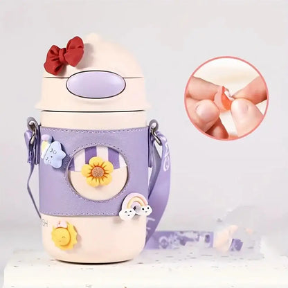4Pcs/Pack DIY Decoration Water Cup Stickers Hard Resin Soft Rubber Toy Accessories 3D Cartoon Sticker Refrigerator Random Style