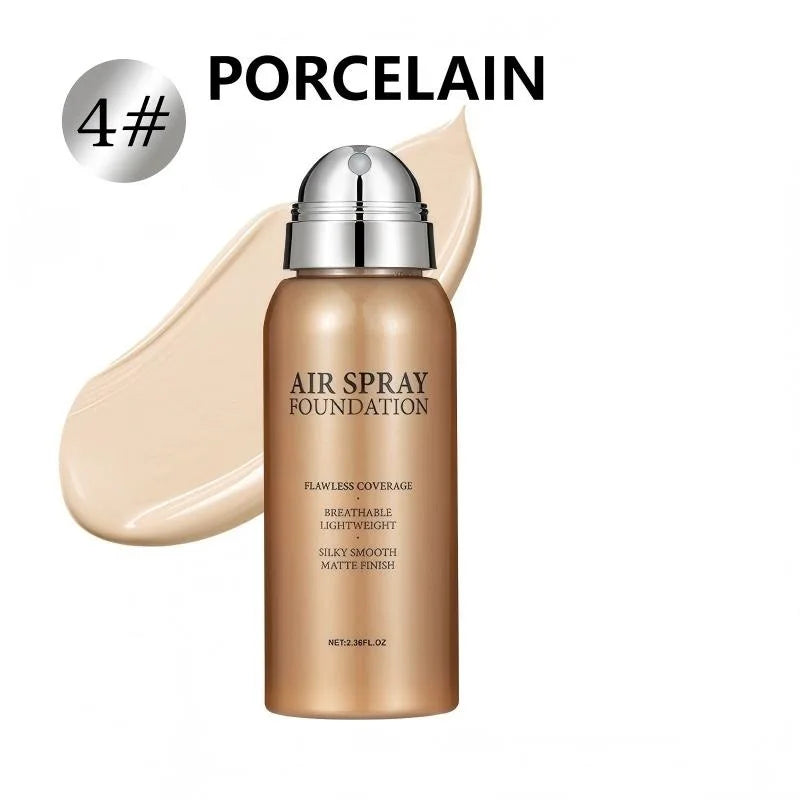 Portable Waterproof Sweat Proof Foundation Spray Fine Powder Concealer Long Lasting Brightening Makeup Gift for Valentine's Day