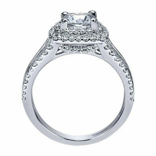 New Hot Selling Silver Plated Stainless Steel Rings For Women Cubic Zircon Jewelry Wedding Engagement Ring Wholesale Size 5-11