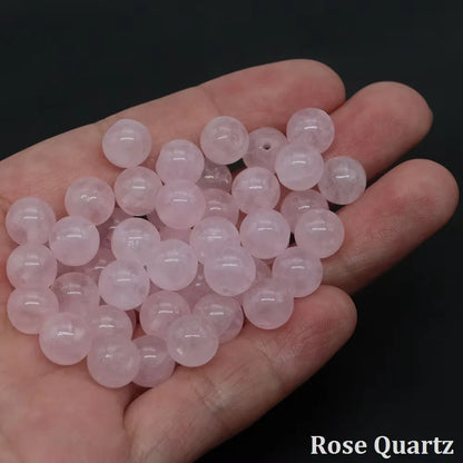 4 6 8 10mm Natural Black Tourmaline Beads Round Smooth Loose Stone Bead For Jewelry Making Diy Bracelet Necklace Accessories