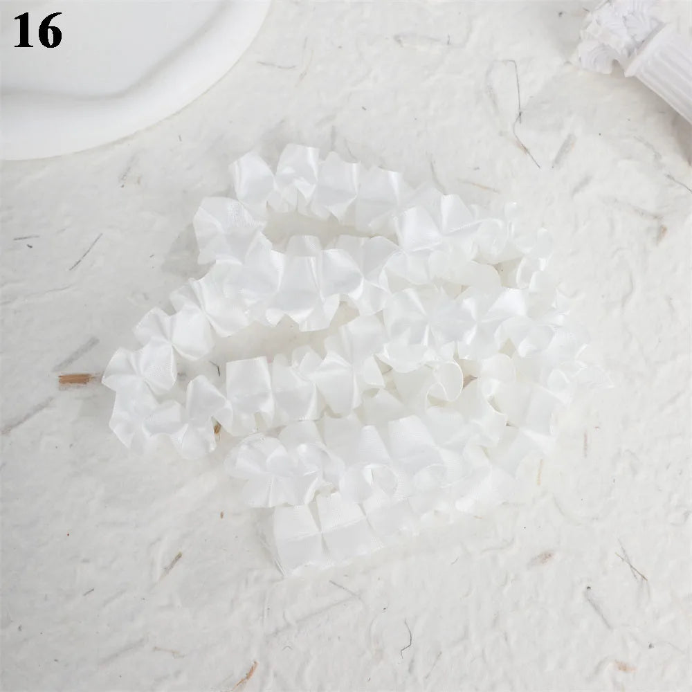 10Pcs Sweet Plush DIY Photocard Holder Handmade Material Korean Idol Photo Card Holder Lace Strips Cute Cartoon Ears Accessories