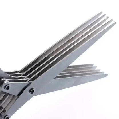 1pc/2pcs New stainless steel 3/5-layer kitchen scissors, suitable for cutting and cooking chili peppers, onions, and cilantro