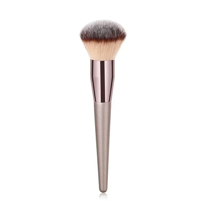 Soft Champagne Makeup Brushes for Women Cosmetic Foundation Powder Blush Eyeshadow Kabuki Blending Make Up Brush Beauty Tools