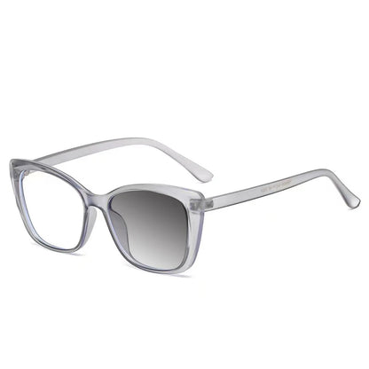 New Fashion Vintage Gradient Eyeglasses For Nearsightedness Anti Blue Light Myopia 2022 Unique Transparent Cat Eye Glasses Frame