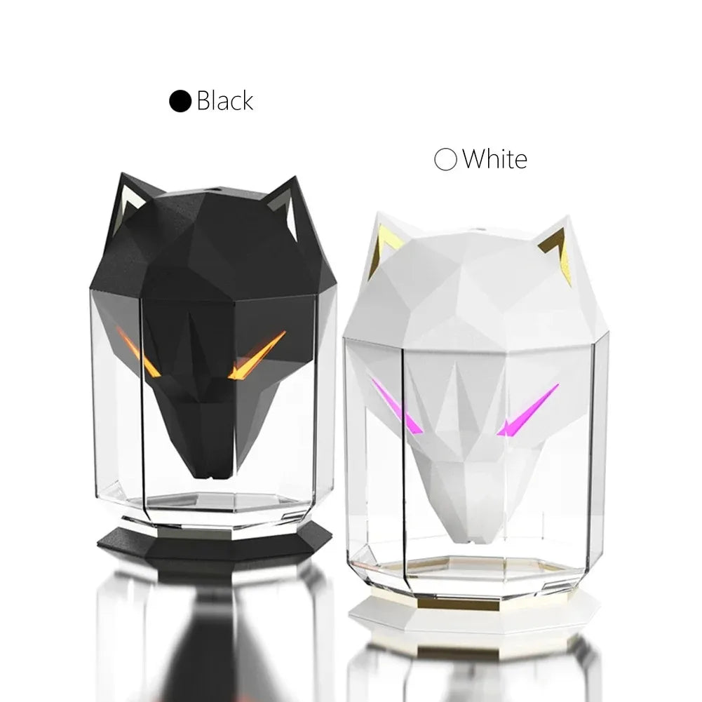 600ml air humidifier USB electric essential oil diffuser portable cold fog spray with LED light, suitable for home office
