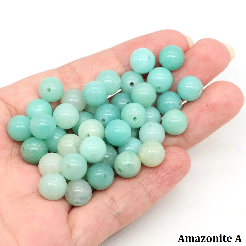 4 6 8 10mm Natural Black Tourmaline Beads Round Smooth Loose Stone Bead For Jewelry Making Diy Bracelet Necklace Accessories