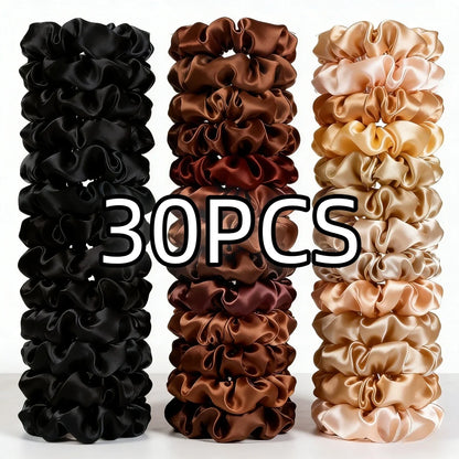 100/60/30/3/6pcs Multi Color Set Fashion Women's Small Intestine Hair ties Release scrunchies headwear scrunchy Accessories