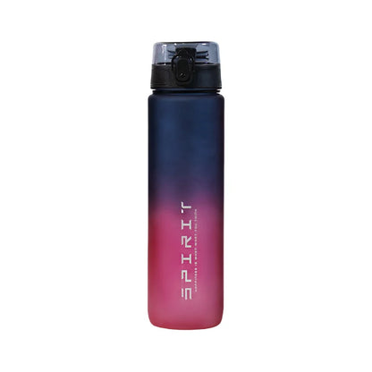 1 Liter Large Capacity Sports Water Bottle Gradient Color Plastic Cup Drink items Outdoor Beach Travel Portable Gym Fitness Jugs