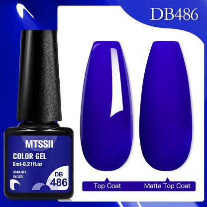 Mtssii 6ML Chocolate Color Gel Nail Polish Brown Semi Permanent UV Gel Autumn Winter Popular Soak Off Nail Art Gel Varnishes