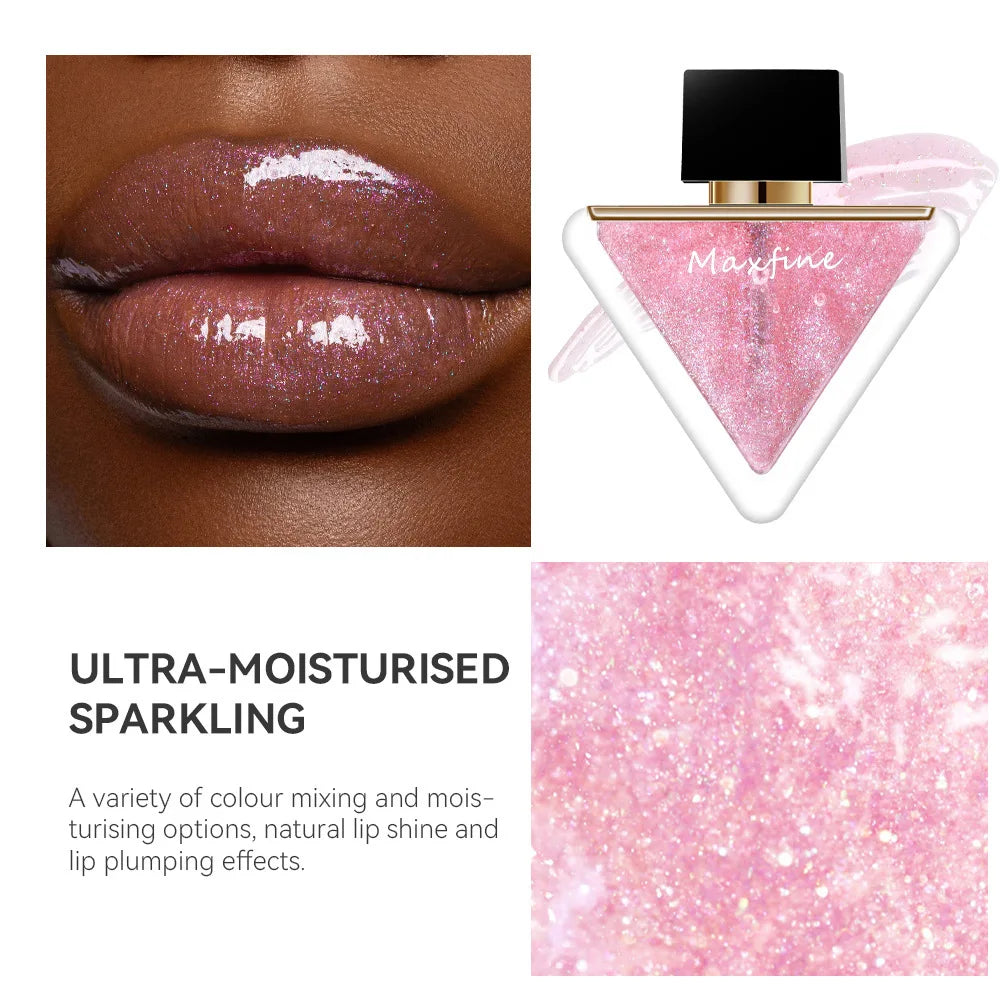Dudu Lip Jelly Lip Gloss Pearl with Sparkling Glass Lipstick Water Light Film Forming Lip Gloss Lip Gloss Repairing Lip Patterns