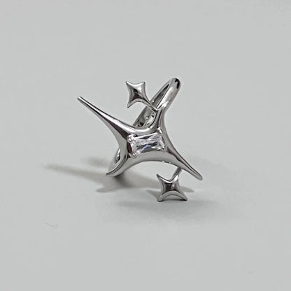 925 Sterling Silver Open Finger Rings For Women Fashion Multilayers Lines Geometric Charm Rings Handmade Exquisite Party Jewelry