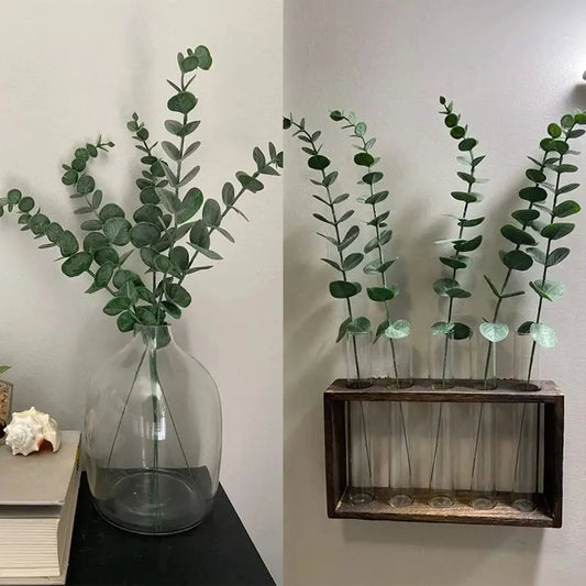 Artificial Eucalyptus Leaves branch Hotsale Holiday Party christmas Diy gift Home Vase Wedding bridal bouquet  Accessories decor