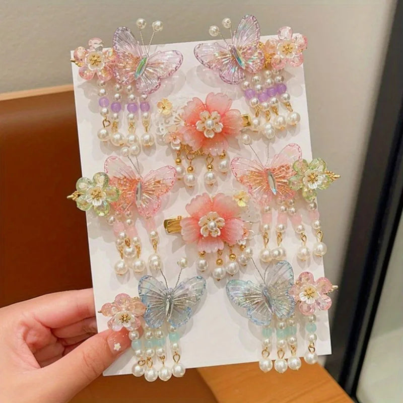 2pc Cute Women's Boutique Hair Accessories Resin Sweet Cute Hair Clips Suitable for Girls' Daily Activities Wear Elegant Hairpin