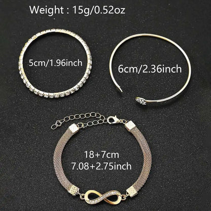 4PCS Luxury Women's Watch Set Trendy Fashion with Rhinestones Roman Numerals Round Dial Quartz watch Bracelet set Perfect Gift