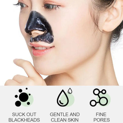 New High-end Deep Cleansing Black Mask Bamboo Charcoal Blackhead Remover Face Mask Skin Care Peal-off Nose Mask 60g