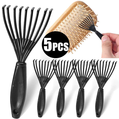 Plastic Mini Comb Cleaner Embedded Hair Brush Hair Remover Household Handle Cleaning Brushes Cleaners Special for real hair wigs