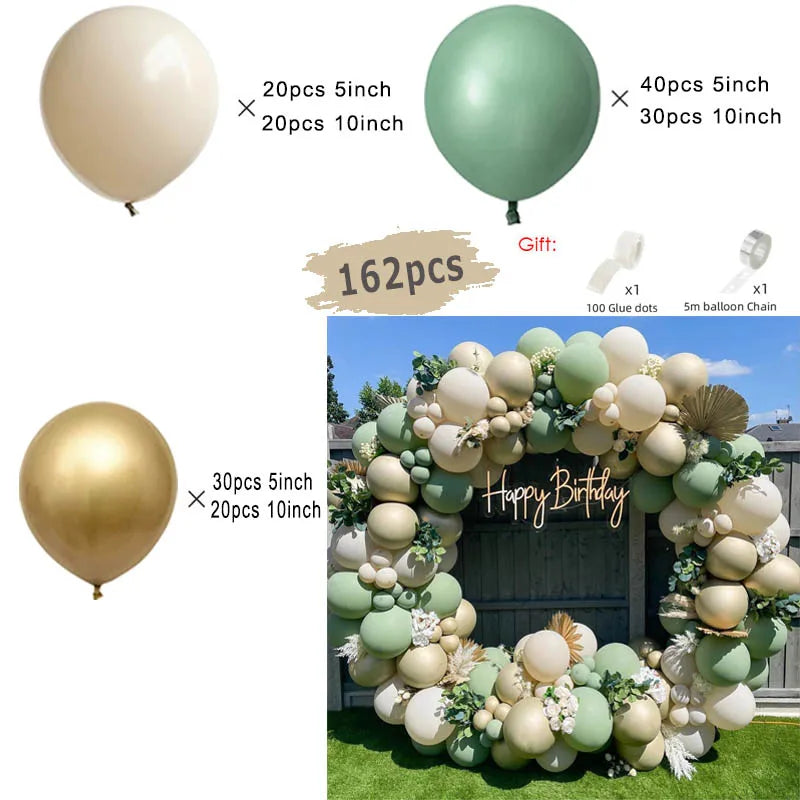 Beige Cream White Boho Balloon Garland Arch Kit Sand White Engagement Wedding Birthday Party Baby Shower Decoration Balloons