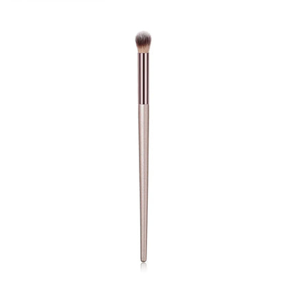 Soft Champagne Makeup Brushes for Women Cosmetic Foundation Powder Blush Eyeshadow Kabuki Blending Make Up Brush Beauty Tools