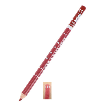 Professional Wood Lip liner Waterproof Lady Charming Lip Liner Soft Pencil Makeup Women's Long Lasting Cosmetic Tool 28Color
