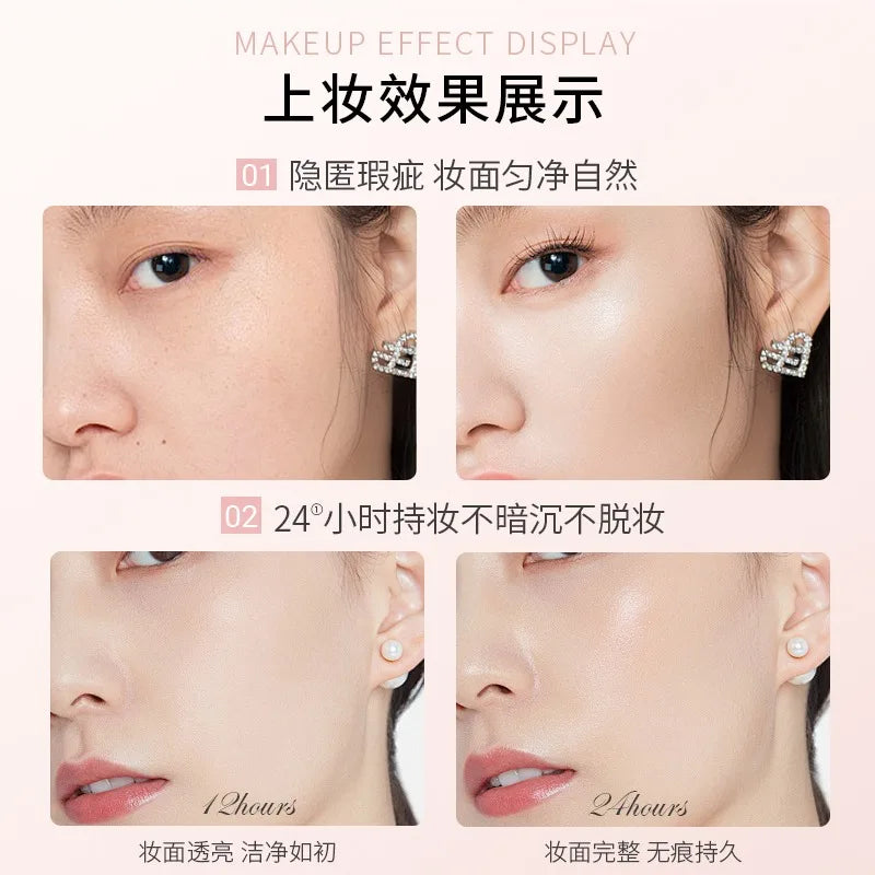 VIVIEN BEAUTY Double-Head Foundation Stick - Light Transparent Concealer Erases Spots & Acne Pores While Brightening Skin Tone