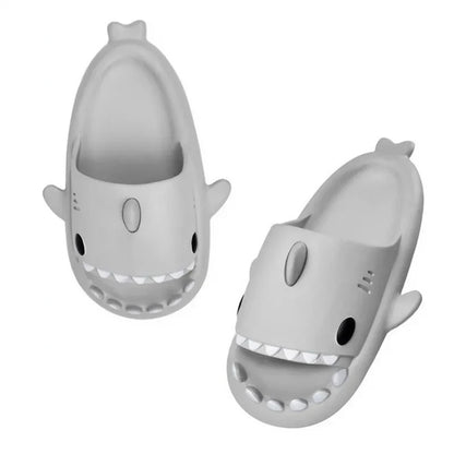 New Shark Slippers for Women Men Shoes Shark Flip Flops Beach Slides Female Home Slipper Bathroom Non-Slip Thick Sandals Couples