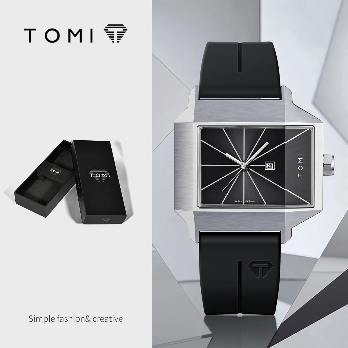 Simple men's watch new calendar quartz business fashionable wristwatch men's gift