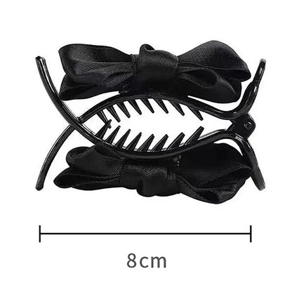 Vintage Bow Hair Clamp Pastoral Style Hair Accessories Hair Clip Back Head Hairpin Women Girls