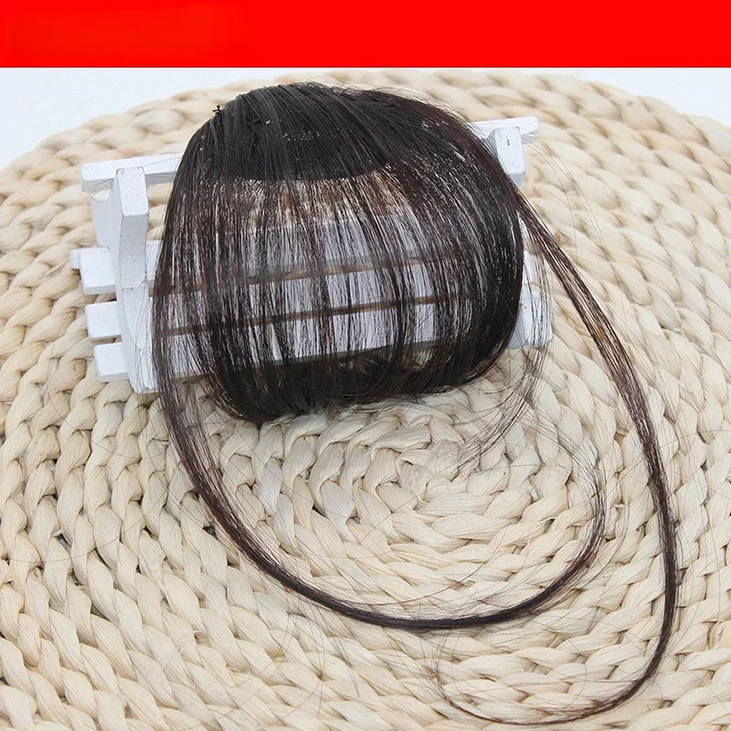 Fake Air Bangs Hair Styling Tools Hair Clip-In Extension Synthetic Hair Fake Fringe Natural False Hairpiece Women Clip In Bangs
