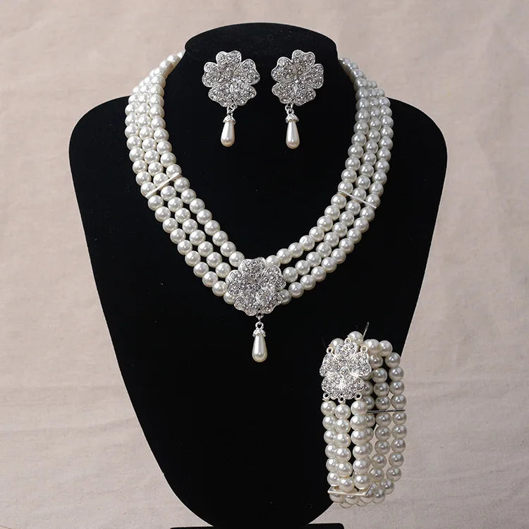 1920s 1950s Women Fashion Jewelry Gatsby Cosplay Accessory Set Pearl Necklace Earring Glove Cigarette Holder Audrey Hepburn