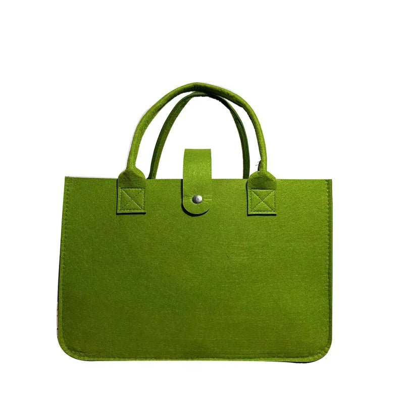 New Fashion Women Bag Felt Cloth HandBag Female Large Capacity Totes Ladies Solid Color Travel Shopping Bags Purses bolso mujer