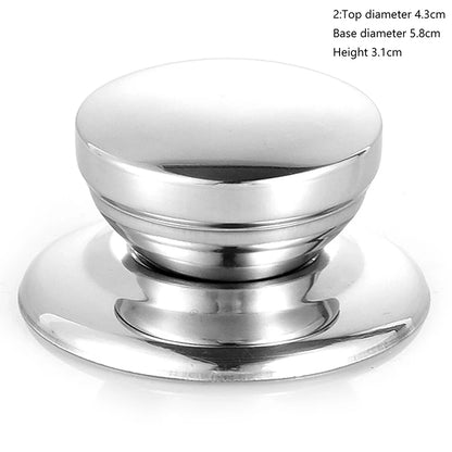 Replacement Stainless Steel Universal Pot Accessories Pan Lid Grip Anti Scalding Knob Handle Cover Kitchen Cookware Supplies