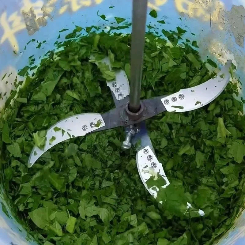 Agricultural Vegetable Fruit Cutter 4/6 Blades Set Crusher Pig Chicken Feed Chopper Replacement Blade for Farming Stirring Mixer