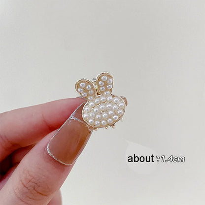 20 Styles Small Pearl Hair Claw Clip For Girls Bow Hairpin Flower Mickey Hairclip Women Mini Bangs Crab Clip barette Accessories