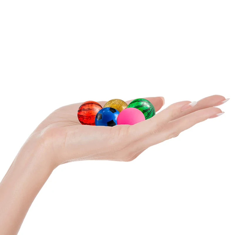 10~100pcs 25mm Bouncing Balls Rubber Elastic Ball Mixed Style Indoor and Outdoor Children Toy Balls Float Ball Birthday Gift TMZ
