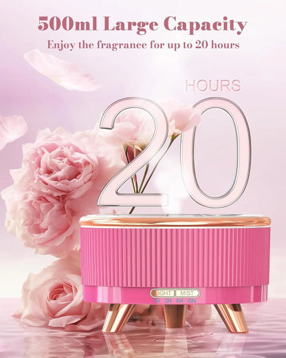 500ml Diffuser for Essential Oil Aromatherapy Diffuser 7-Colors Changing Air Humidifier Essential Oil Diffuser Machine for Home
