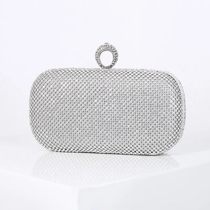 Gold Crossbody Bag Diamond Clutch Evening Purse for Women Designer Luxury Handbags 2023 Trending Brand Shoulder Female Bag