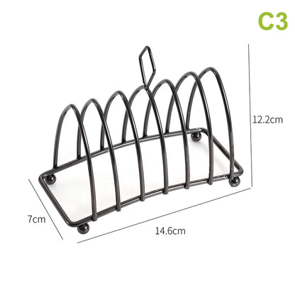 1Pcs Stainless Steel Cooking Rack Versatile Use as Toast Stand Bread Rack Baking Grid Pizza Plate Grill Pot Air Fryer Accessory