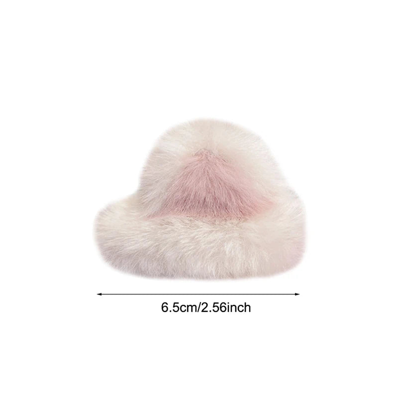 Girls Cartoon Fluffy Hairpin Ladies Sweet Style Cat Ear Shape Side/Top Bangs Clip Female Cute Hair Accessories