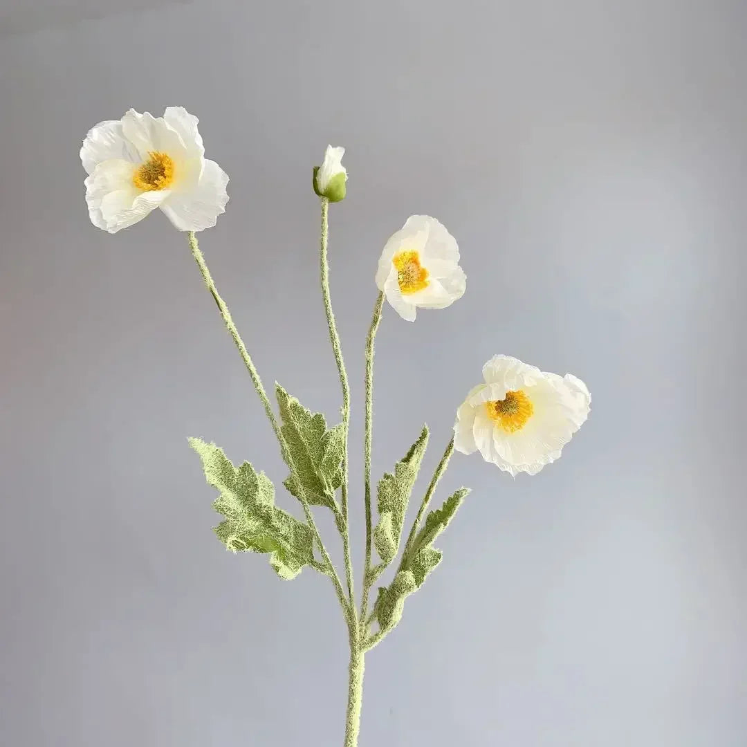 Artificial Poppy Flowers Bouquet Silk Fake Flowers For Home Garden Decor Marriage Party Wedding Decoration DIY Vase Accessories