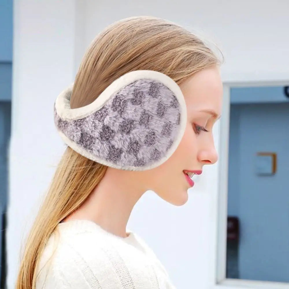 Fashion Coldproof Autumn Winter Earmuffs Thicken Warm Plush Women Men Ear Muffs Comfortable Windproof Earflap Outdoor