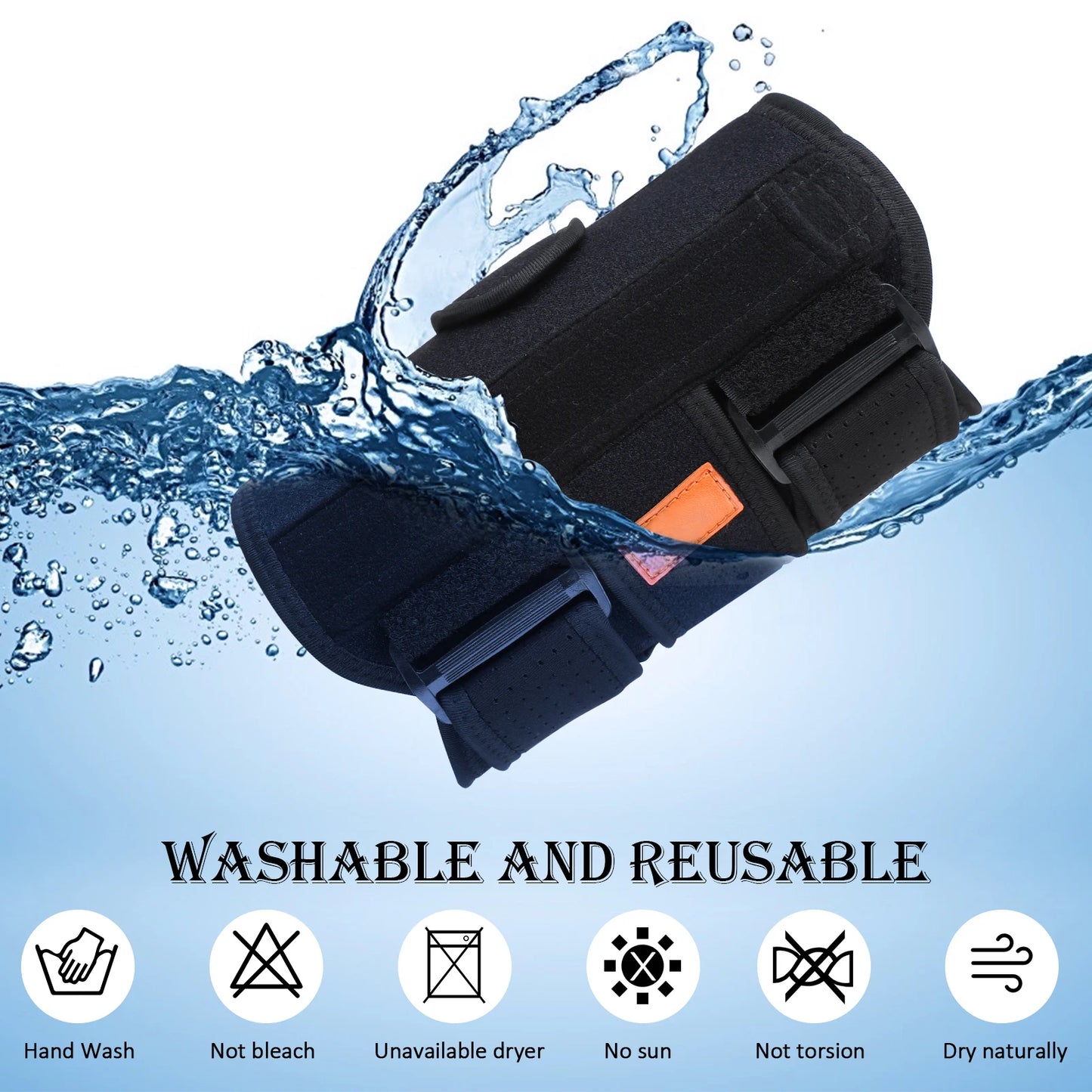1PC Adjustable Elbow Brace with Removable Splints - Sports Hand Protector Compression Breathable Sports Elbow Orthotics Band Pad
