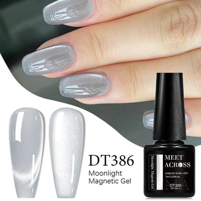 7ml Red Series Cat Magnetic Gel Nail Polish Sparkle Glitter Semi Permanent Nail Art UV Gel Varnish Manicure For Valentines Nails