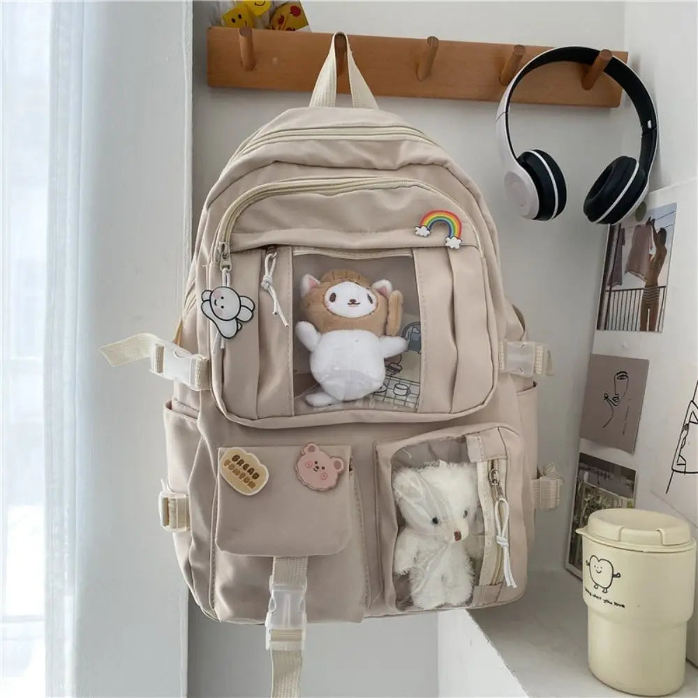 Multifunctional Waterproof Book Bag Nylon Large Capacity Backpack Travel Backbag Gift