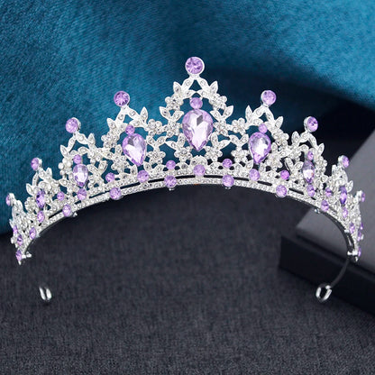 15 Colors Princess Crown Bridal Tiaras and Crowns for Girls Prom Birthday Wedding Hair Jewelry Party Head Accessories